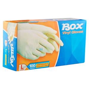 Vinyl Gloves Clear Large