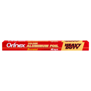 Aluminum Foil Heavy Duty Gold Decorated 40 SQFT