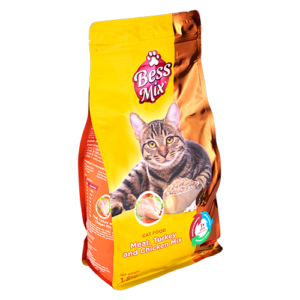 Meat, Turkey & Chicken Cat Food Mix 1.5 KG